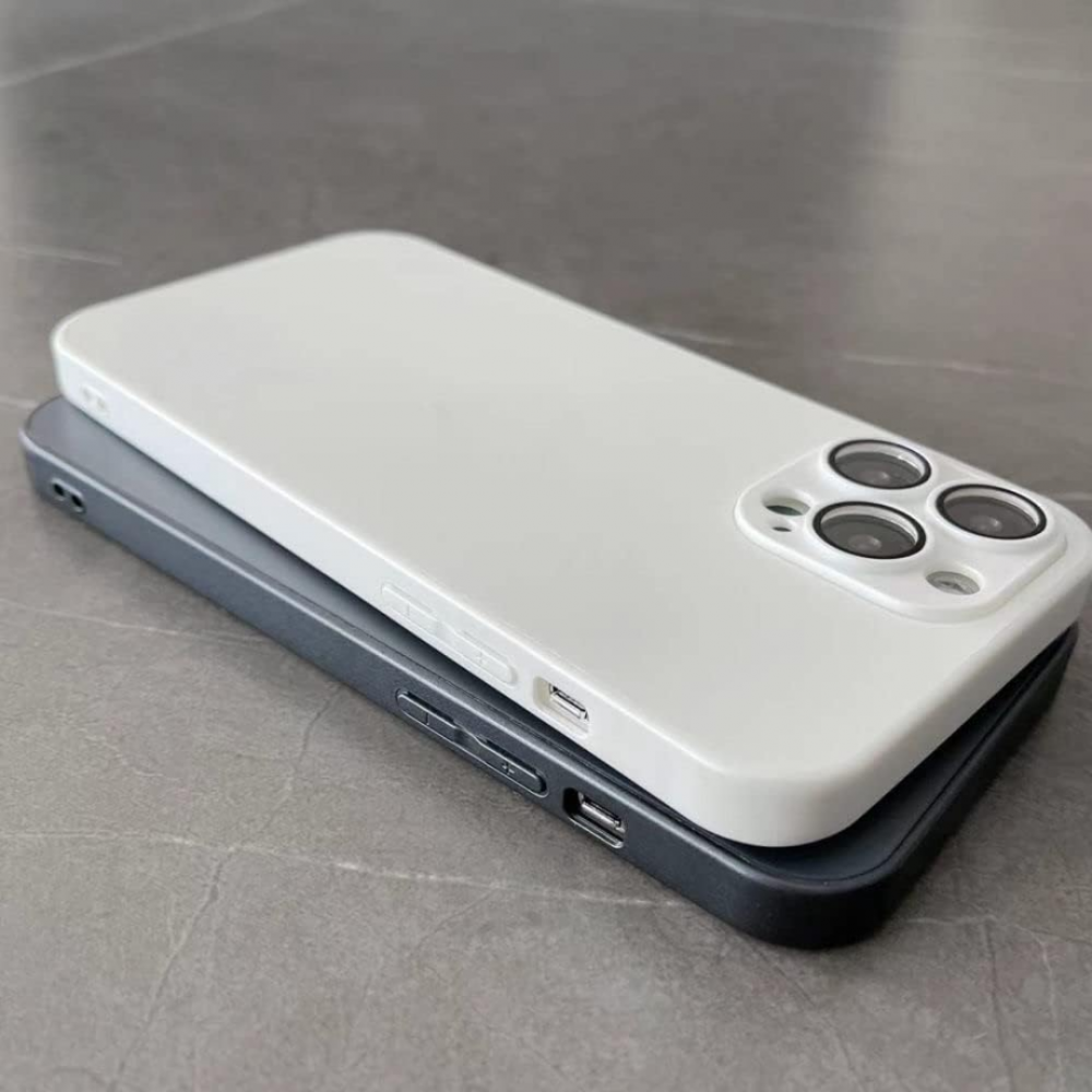 Husă de protecție din sticlă Premium AG Glass pentru iPhone 15 Pro Max, alb [4]