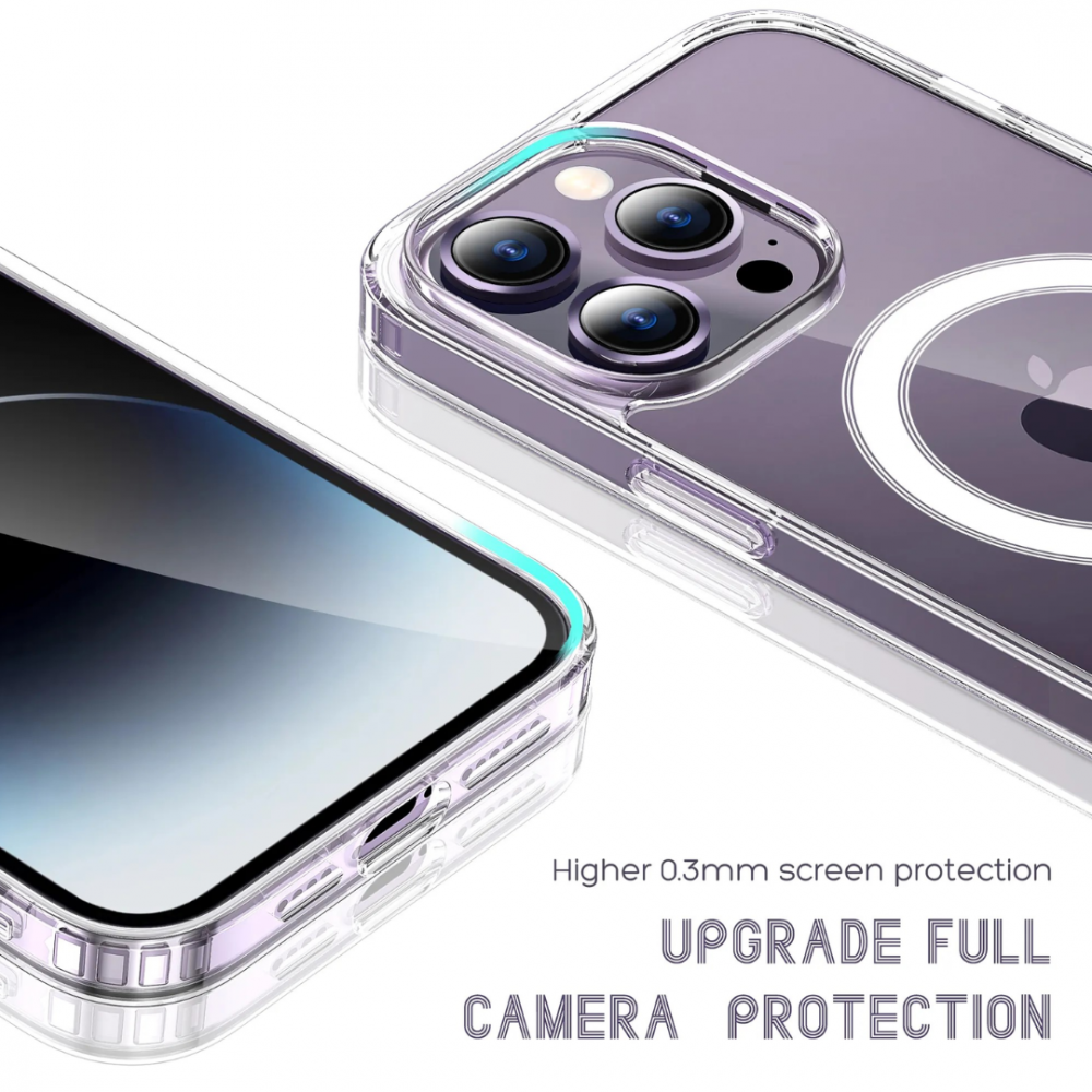 Husa de protecție transparentă cu încărcare wireless pentru iPhone 14 [3]
