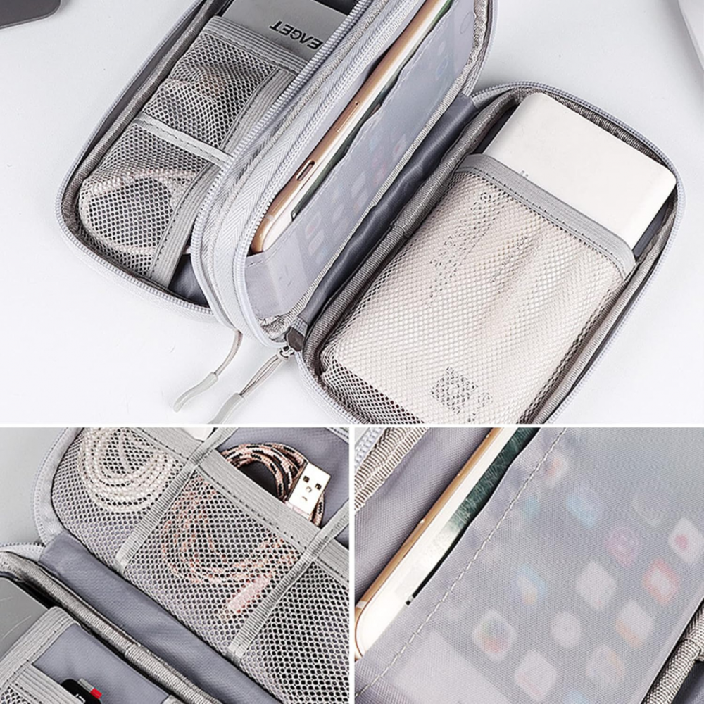 Carcasă portabilă și impermeabilă pentru cabluri și electronice, Gri [5]