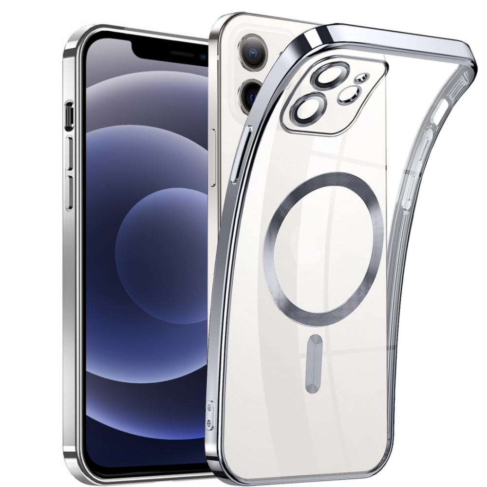 Husă protecție telefon de sticlă pentru iPhone 15 Pro Max, Argintiu [2]