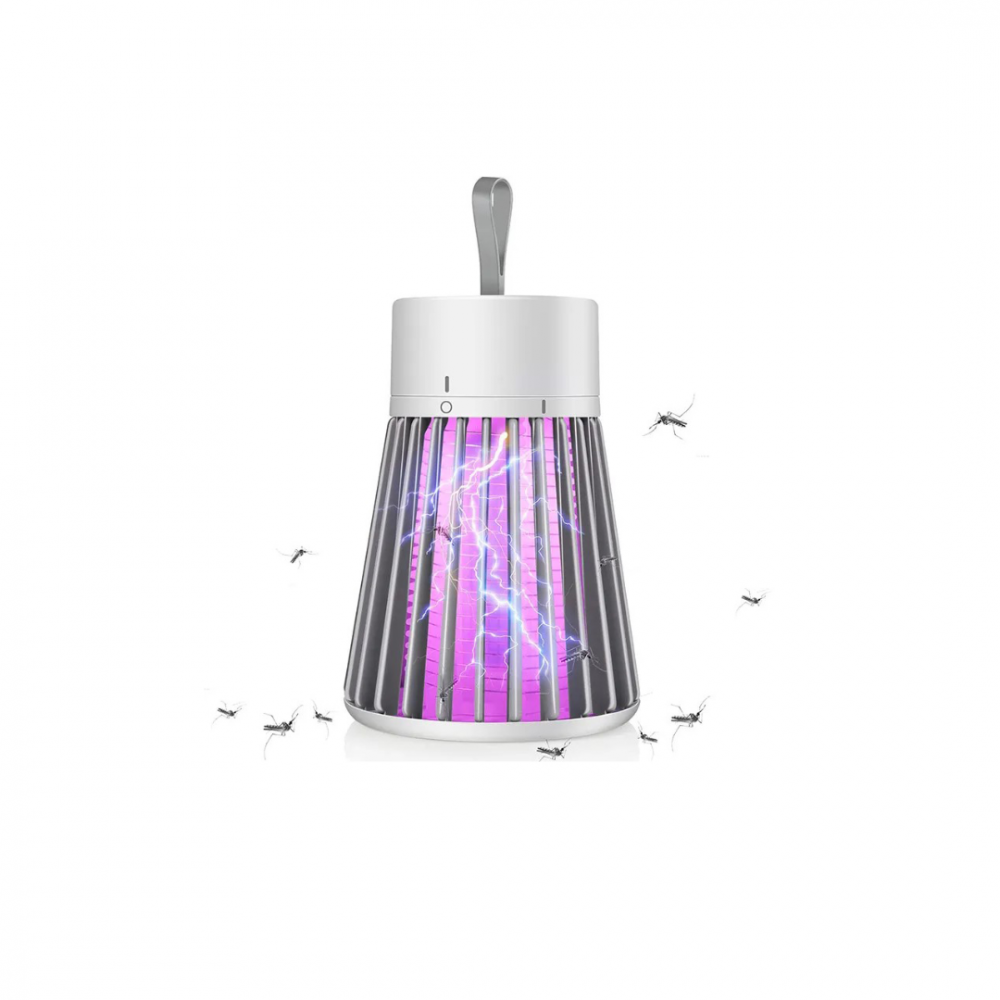 Lampă UV anti-insecte portabilă, USB, 1200mAh, alb/gri [1]