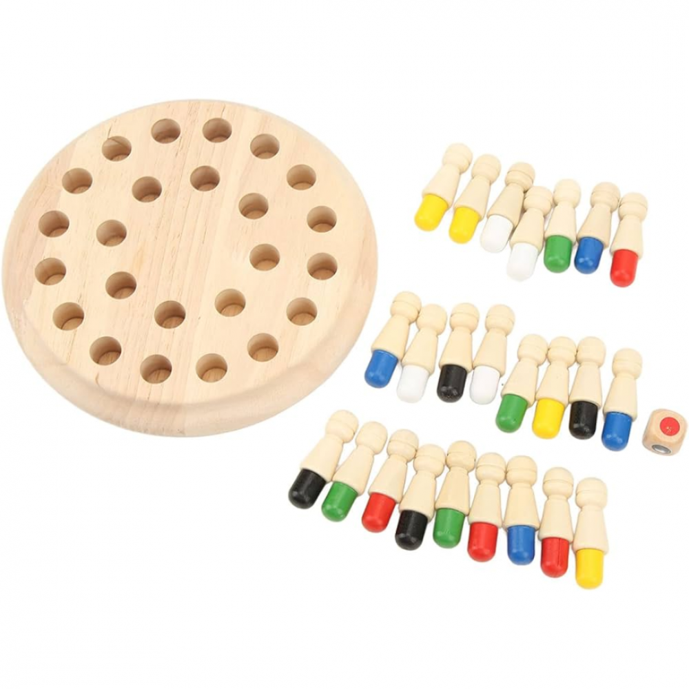 Joc din lemn cu 24 pioni și zar [6]