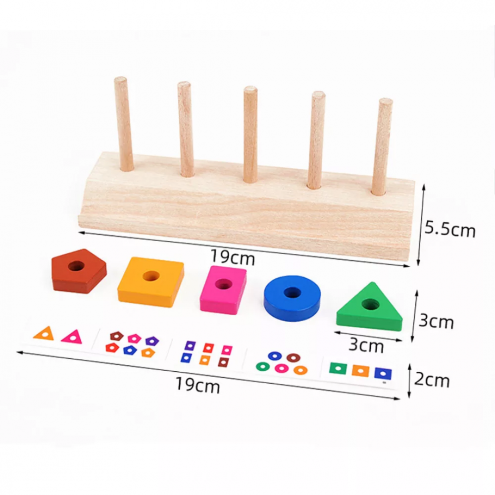 Joc din lemn pentru sortare și stivuire [8]