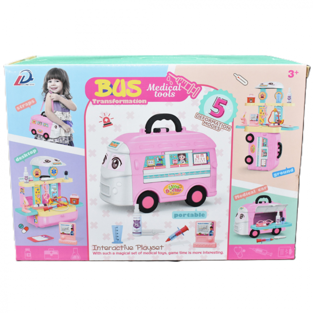 Jucărie 5 în 1 autobuz și accesorii doctor [3]