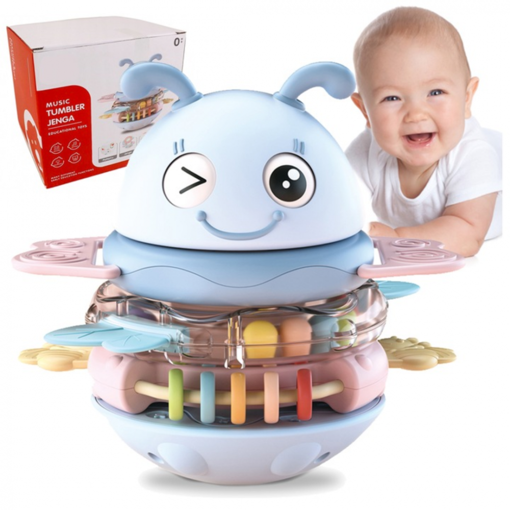 Jucărie albinuță muzicală 3 în 1, bleu [2]