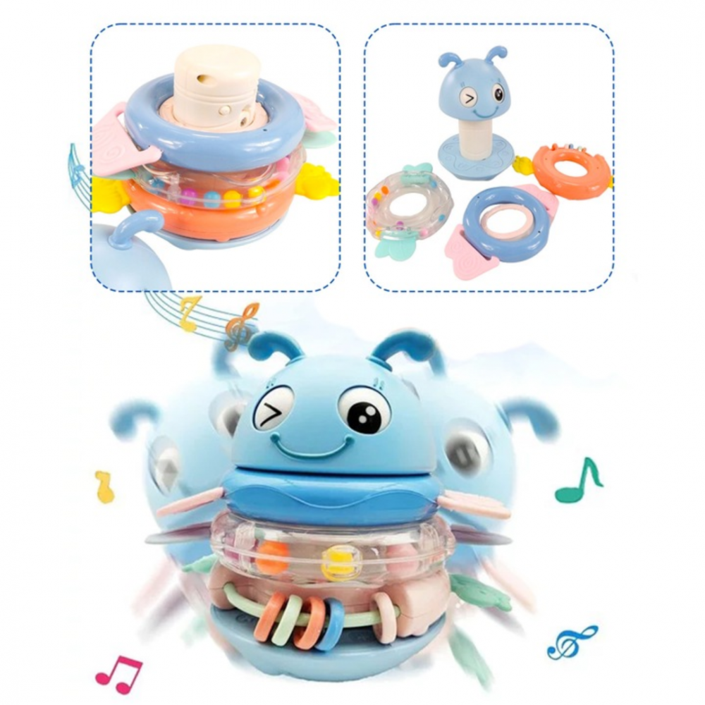 Jucărie albinuță muzicală 3 în 1, bleu [7]