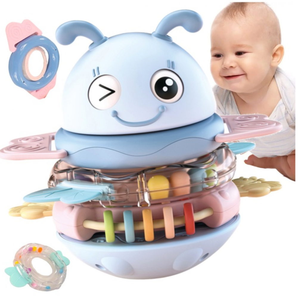 Jucărie albinuță muzicală 3 în 1, bleu [3]