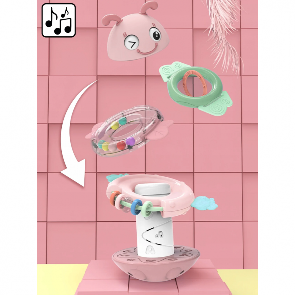 Jucărie albinuță muzicală 3 în 1, roz [7]