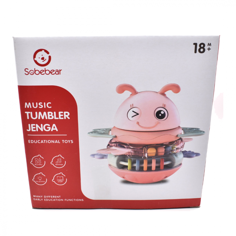 Jucărie albinuță muzicală 3 în 1, roz [8]