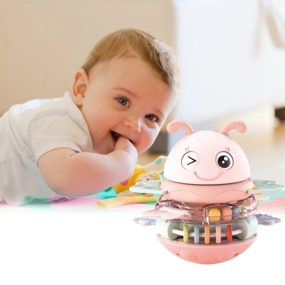 Jucărie albinuță muzicală 3 în 1, roz [6]