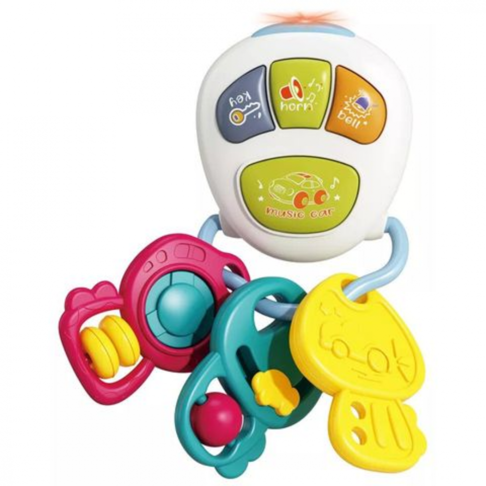 Jucărie cu efecte luminoase, 3 chei și 4 clape muzicale [8]