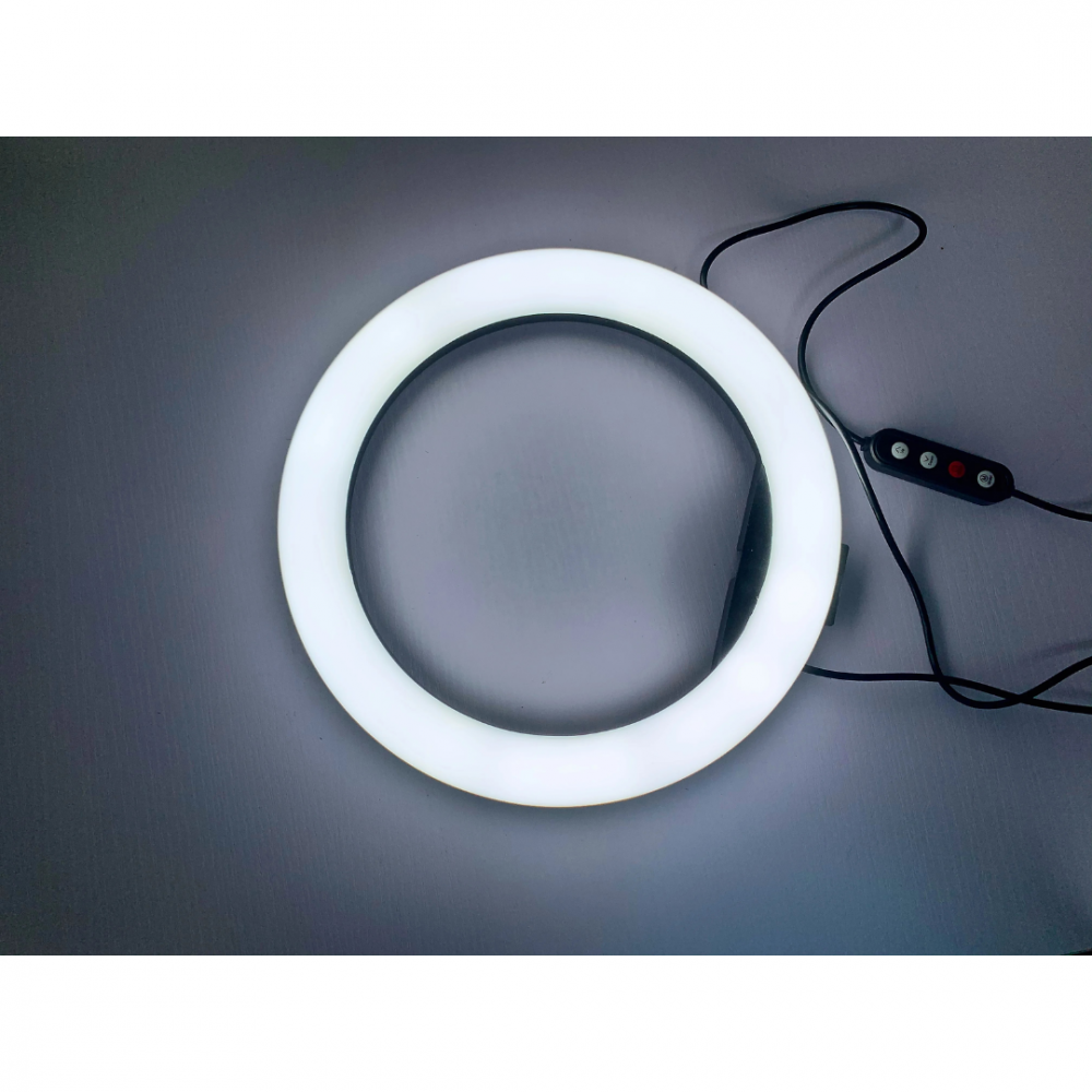 Lampă circulară profesională cu trepied, reglaj intensitate și conectare USB [3]