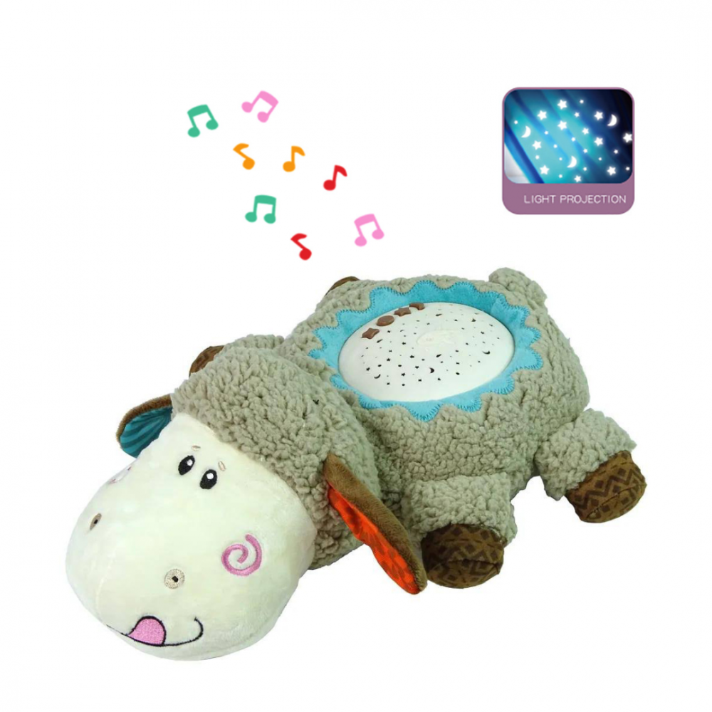 Pluș Lampă de veghe pentru copii, model Oiță, [2]