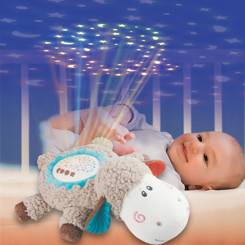 Pluș Lampă de veghe pentru copii, model Oiță, [4]