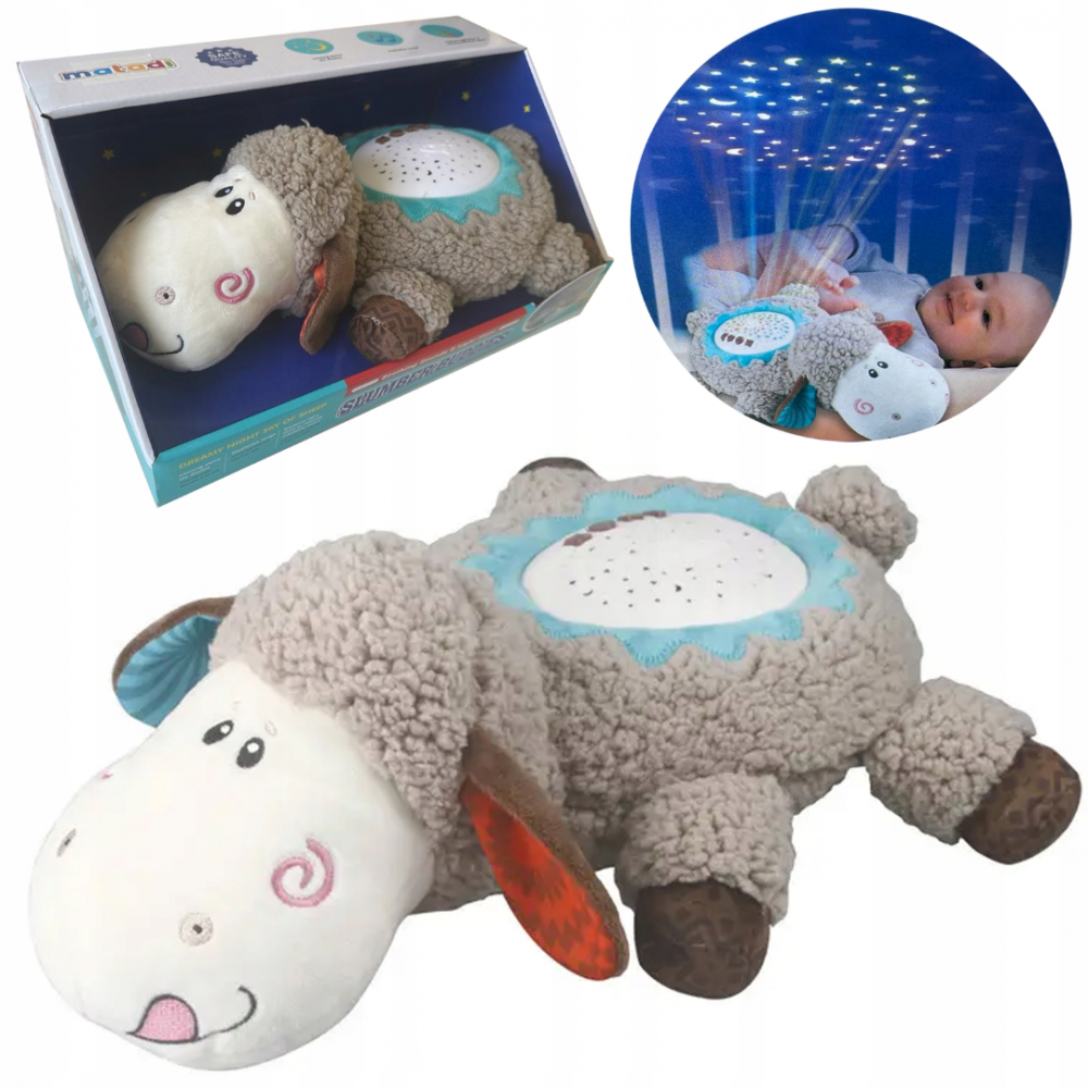 Pluș Lampă de veghe pentru copii, model Oiță, [3]