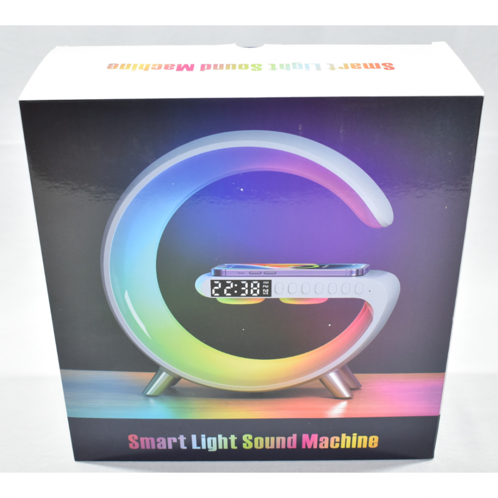 Lampă LED multifuncțională 4 în 1 cu încărcare wireless, Bluetooth și afișaj digital [8]