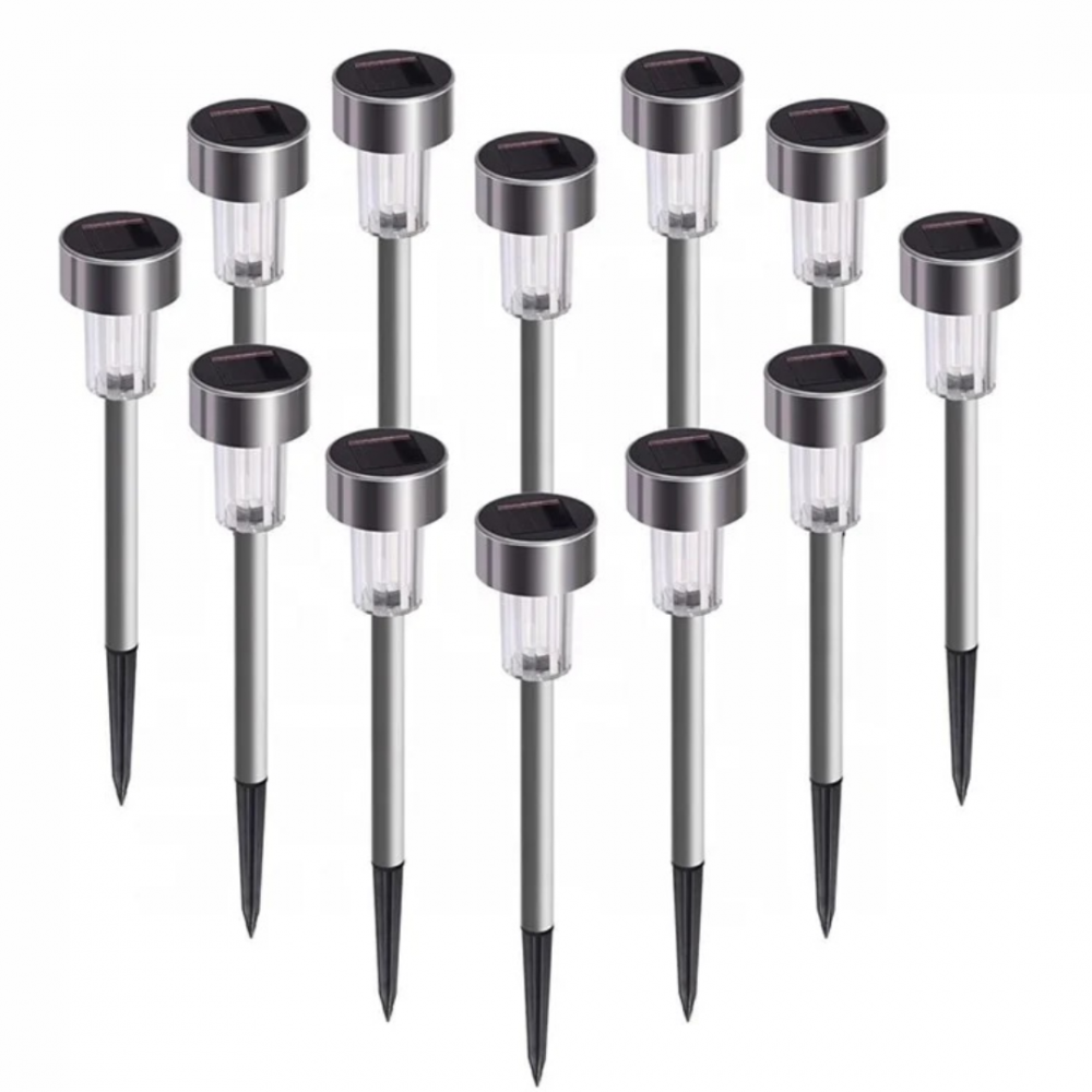 Lampă solară LED, inox, cu țăruș și iluminare puternică [3]