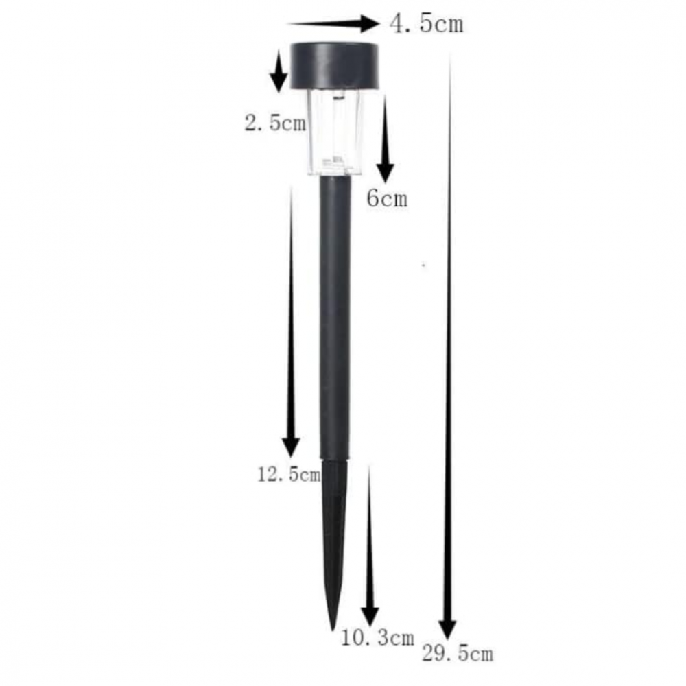 Lampă solară LED pentru grădină, cu țăruș, din plastic [2]