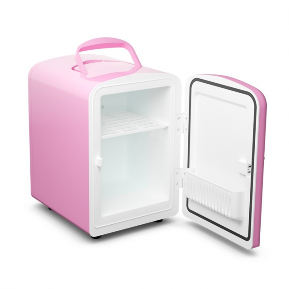 Mini frigider portabil 4L, cu funcție de încălzire/răcire, roz [2]