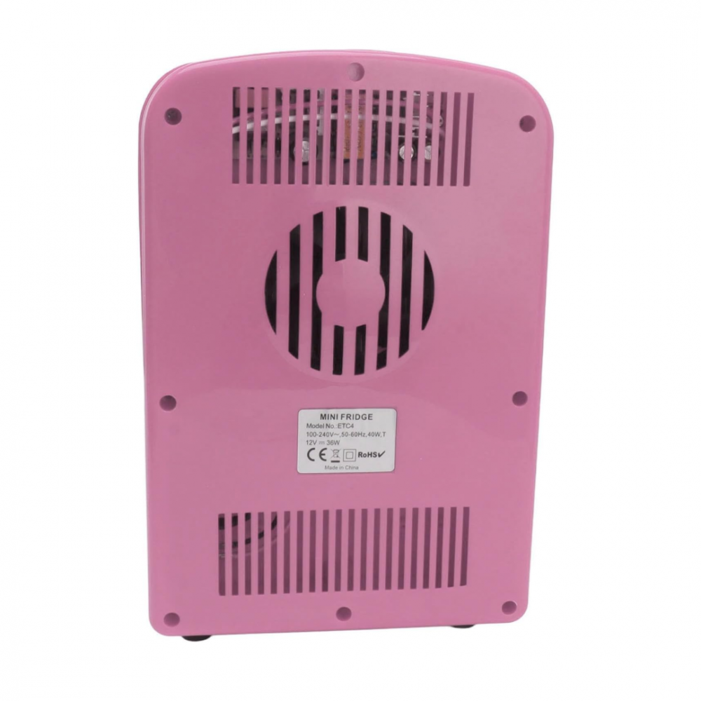 Mini frigider portabil 4L, cu funcție de încălzire/răcire, roz [9]