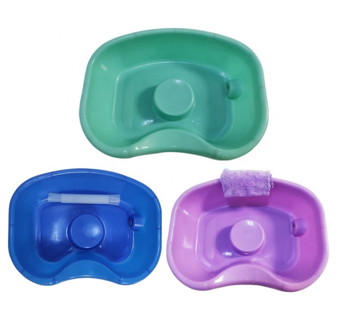 Lighean forma ergonomica pentru spalarea parului, plastic, mov, 46x35x12cm cu furtun de evacuare, ideal pentru persoanele cu mobilitate redusa [2]