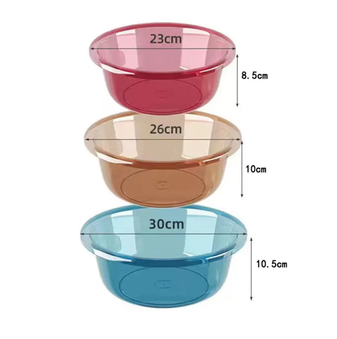 Lighean multifunctional, plastic, transparent, 23*17 cm, Rosu [3]