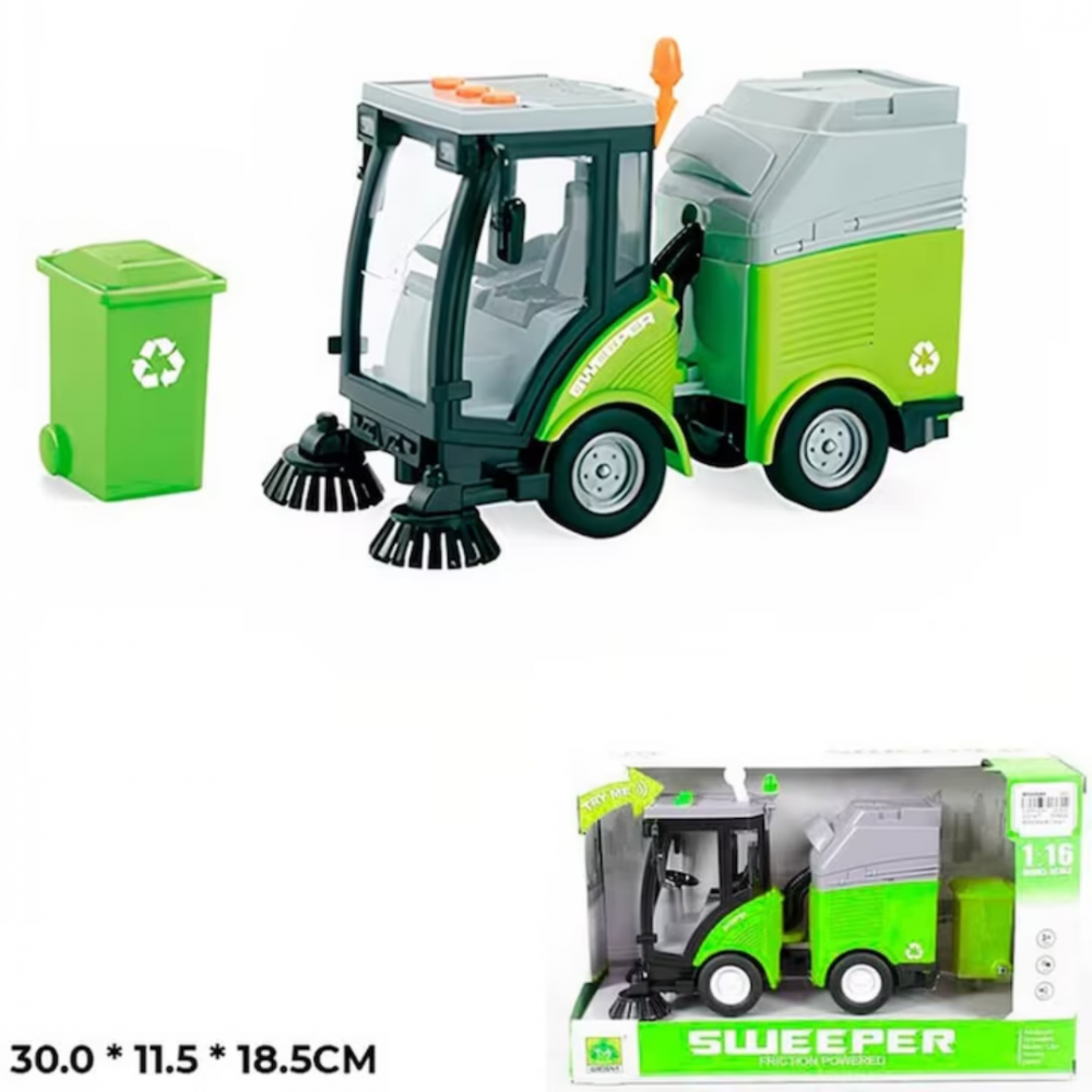 Mașină pentru curățenie stradală cu fricțiune, efecte luminoase și sonore [5]