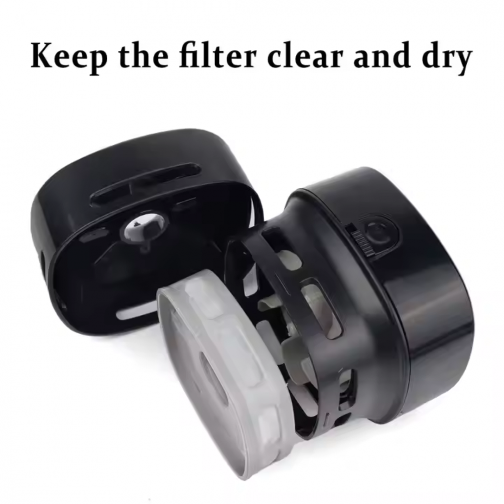 Mini aspirator portabil pe baterii, pentru birou și suprafețe mici, Negru [6]