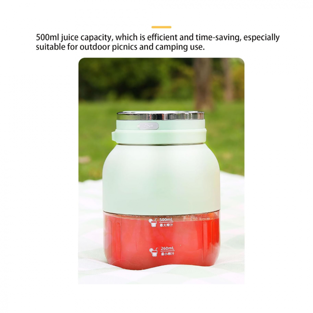 Mini Blender Electric Portabil,, 800 ml, 80W, 10 Lame [6]