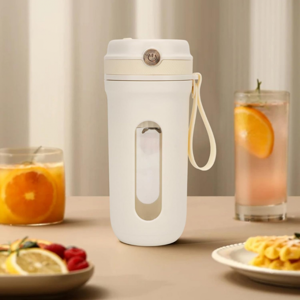 Mini Blender Electric Portabil, Compact, 350 ml, 10 Lame, USB-C [5]