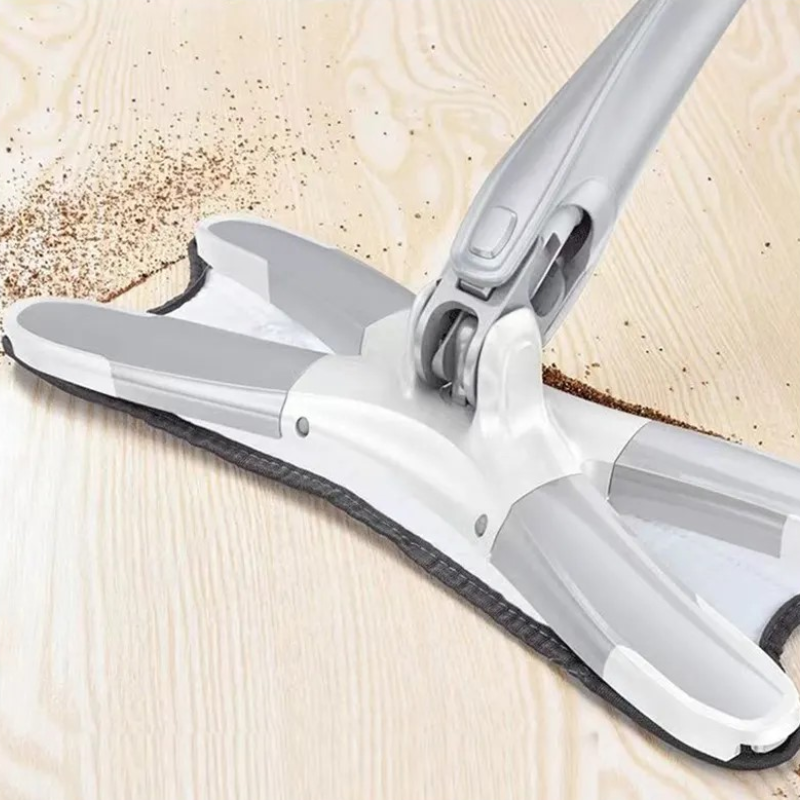 Mop în formă de X, cu reglare telescopică și cap rotativ 360 de grade, alb [9]