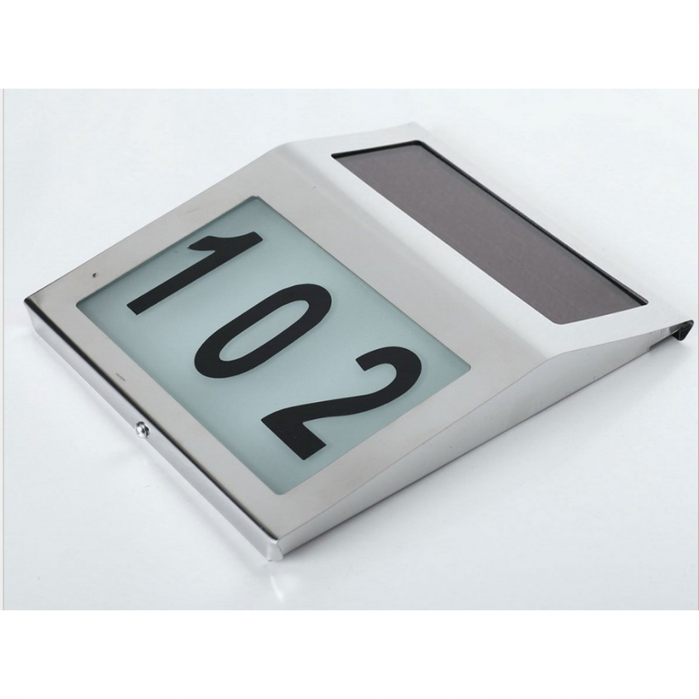 Număr de casă/poartă iluminat solar, 2 LED-uri, aprindere automată [3]