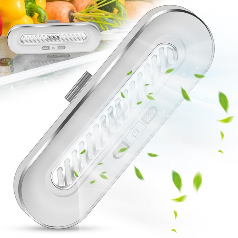 Odorizant portabil cu generator de ozon pentru frigider, alb [4]