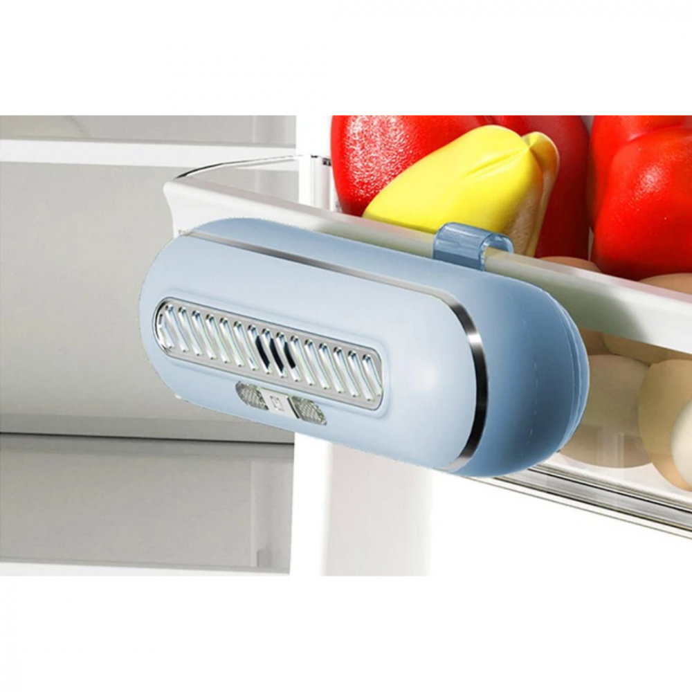 Odorizant portabil cu generator de ozon pentru frigider, bleu [4]