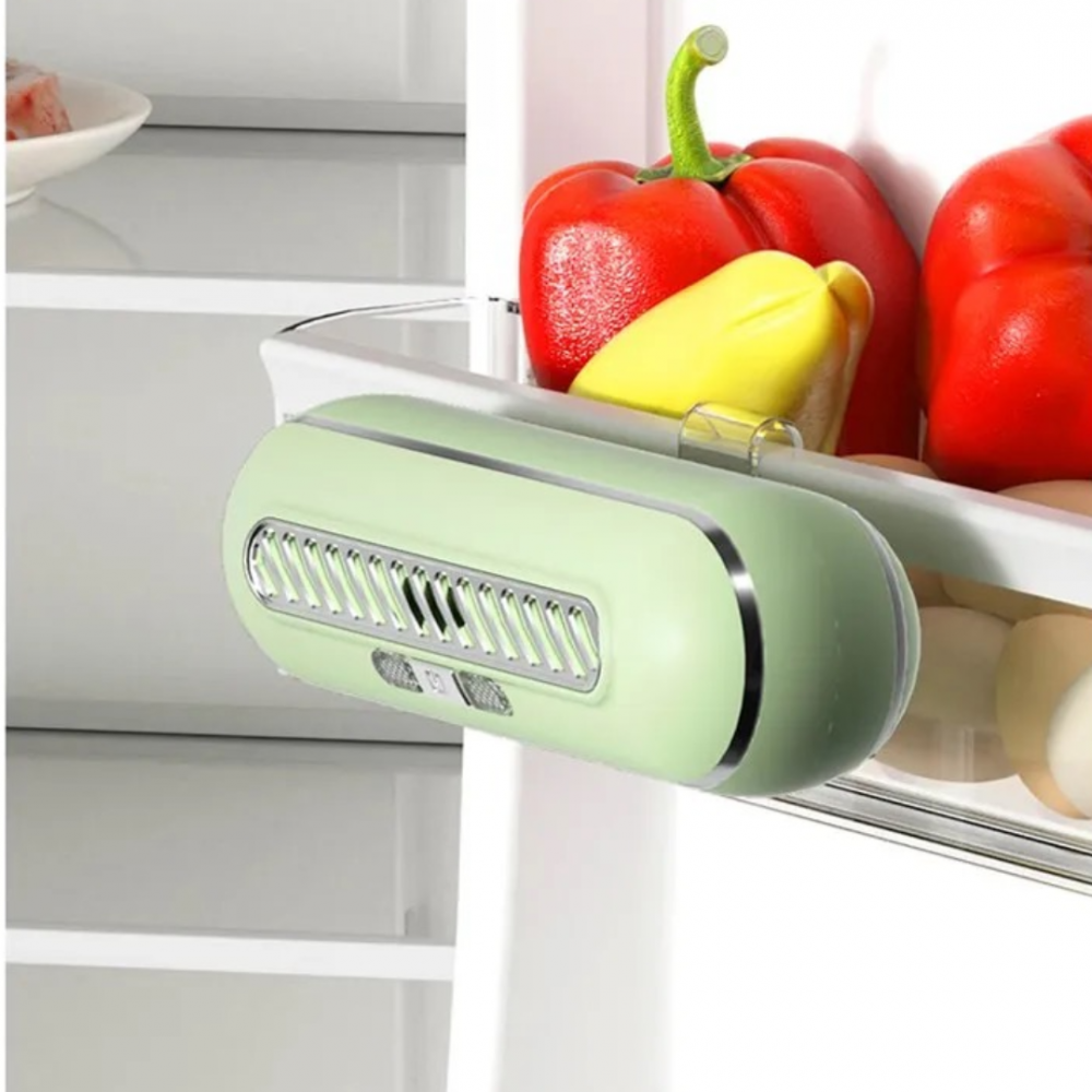 Odorizant portabil cu generator de ozon pentru frigider, verde [3]