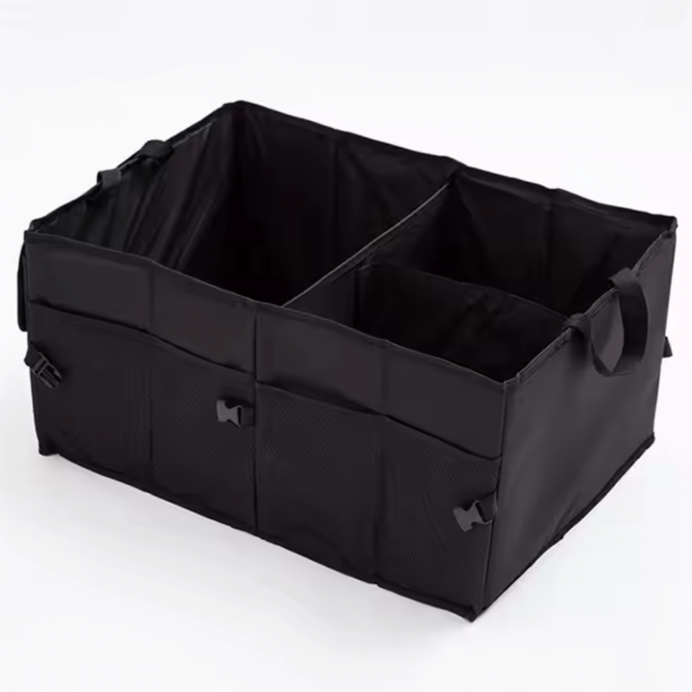 Organizator Portbagaj cu 3 compartimente si 6 buzunare, Pliabil, Waterproof, 53x38x23 cm, Negru [5]
