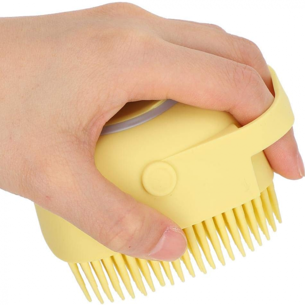 Perie de corp pentru duș/animale, Galben [5]