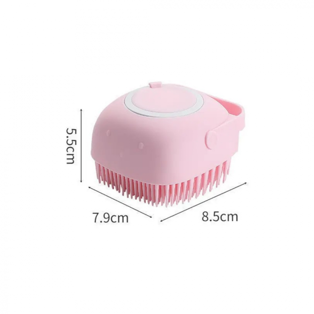 Perie de corp pentru duș/animale, Roz [7]