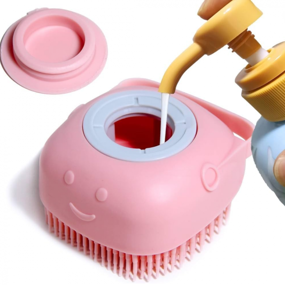 Perie de corp pentru duș/animale, Roz [6]