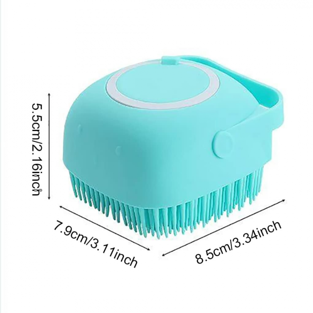 Perie de corp pentru duș/animale, Turcoaz [7]