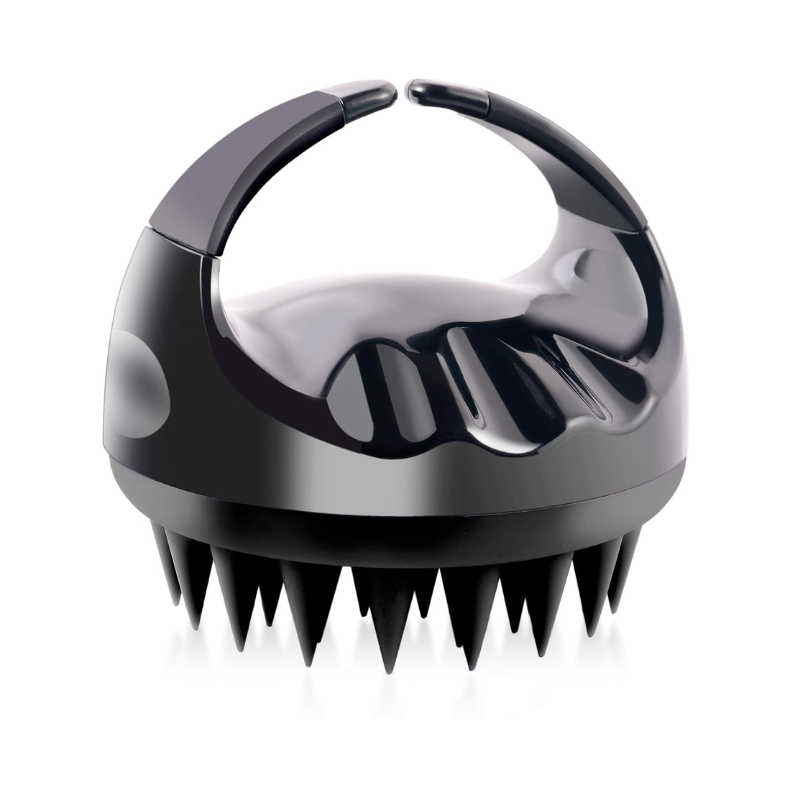 Perie din silicon pentru masaj, Negru [1]