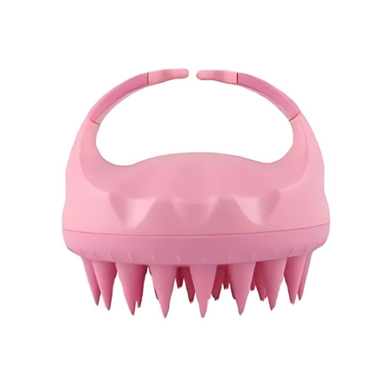 Perie din silicon pentru masaj, Roz [1]