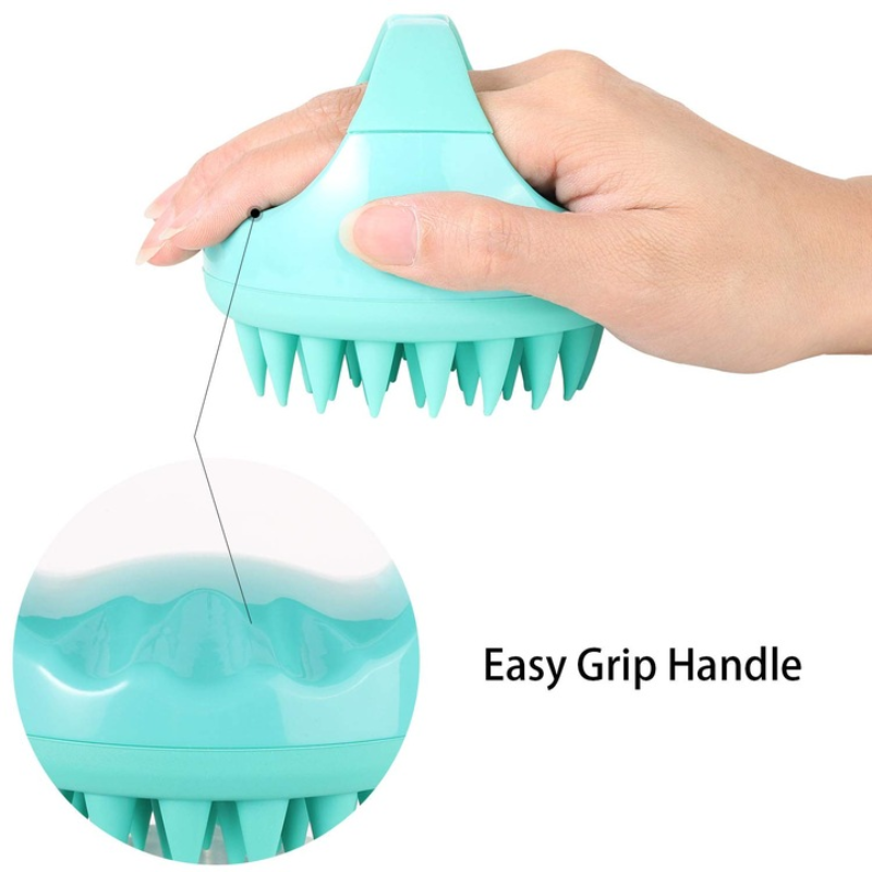 Perie din silicon pentru masaj, Turcoaz [6]