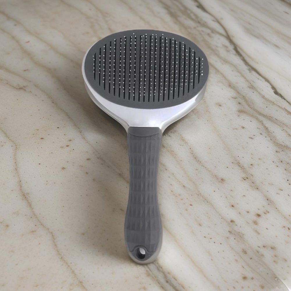 Perie pentru curățarea și îngrijirea părului de câini și pisici, cu buton auto-curățare, 20x10x6 cm [5]