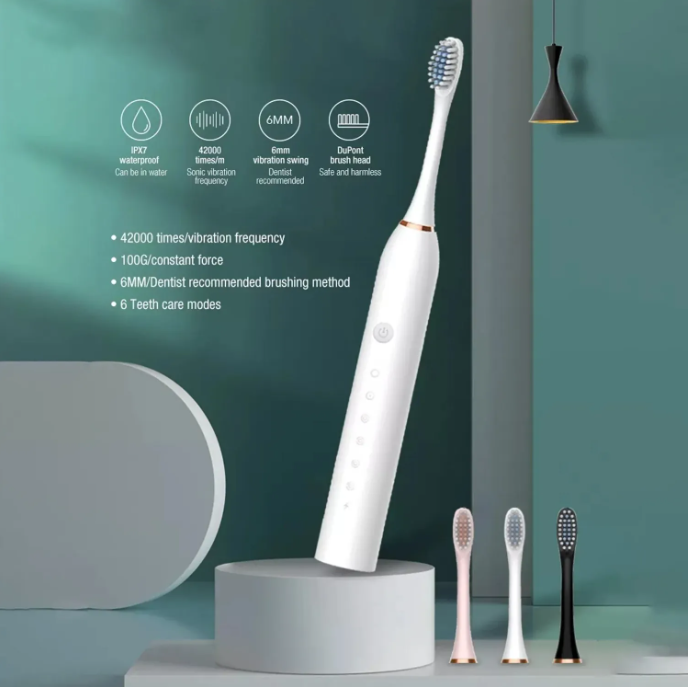 Periuta dinti electrica, 4 capete, Roz [4]