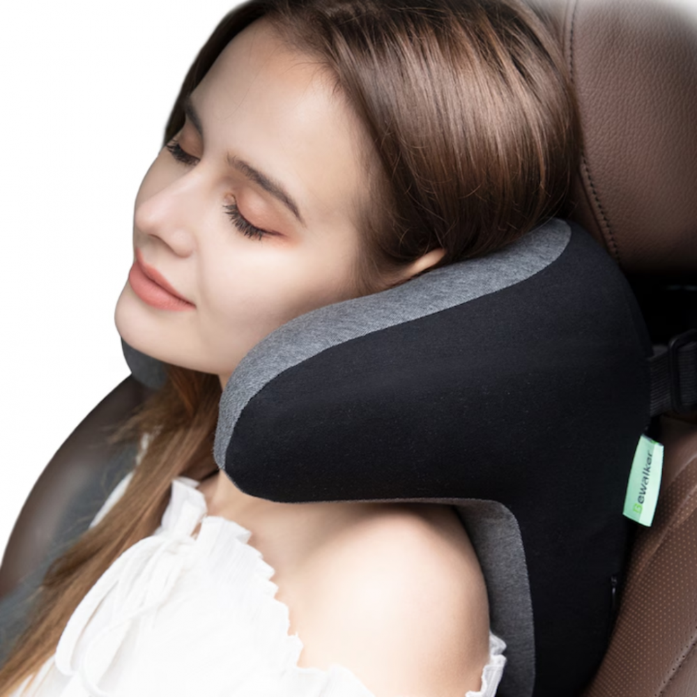 Pernă ortopedică, cu suport pentru cap și spumă de memorie, Roz [3]