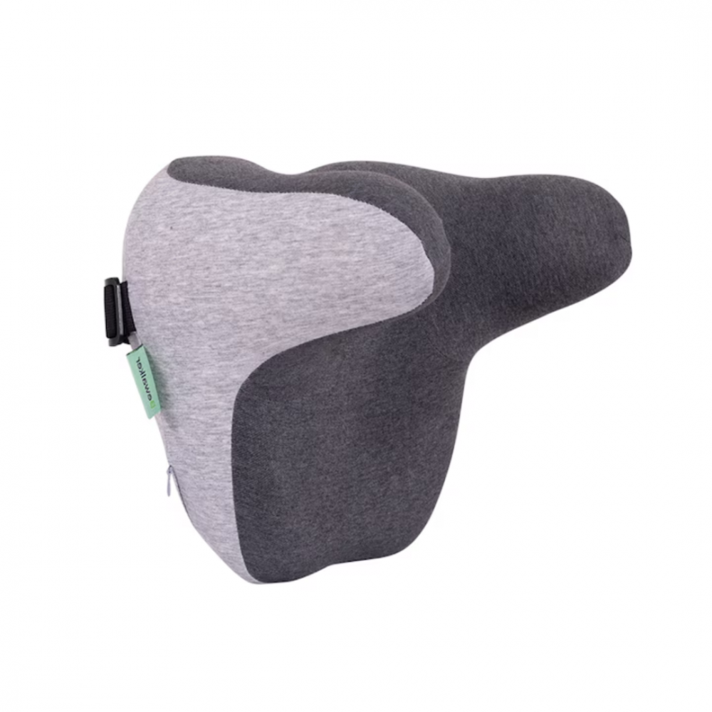 Pernă ortopedică, cu suport pentru cap și spumă de memorie, Gri [1]