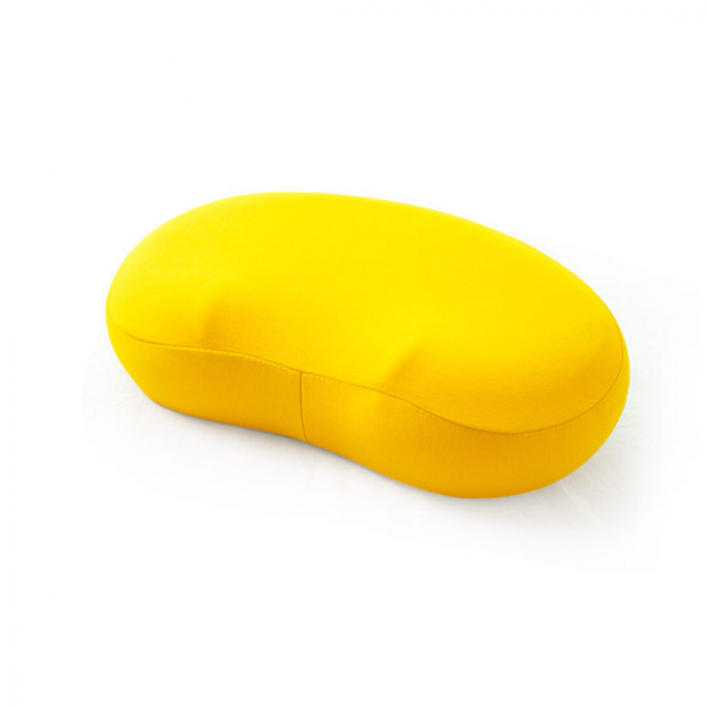 Pernă ortopedică din spumă cu memorie, pentru gât, cap și zona cervicală, Galben [1]