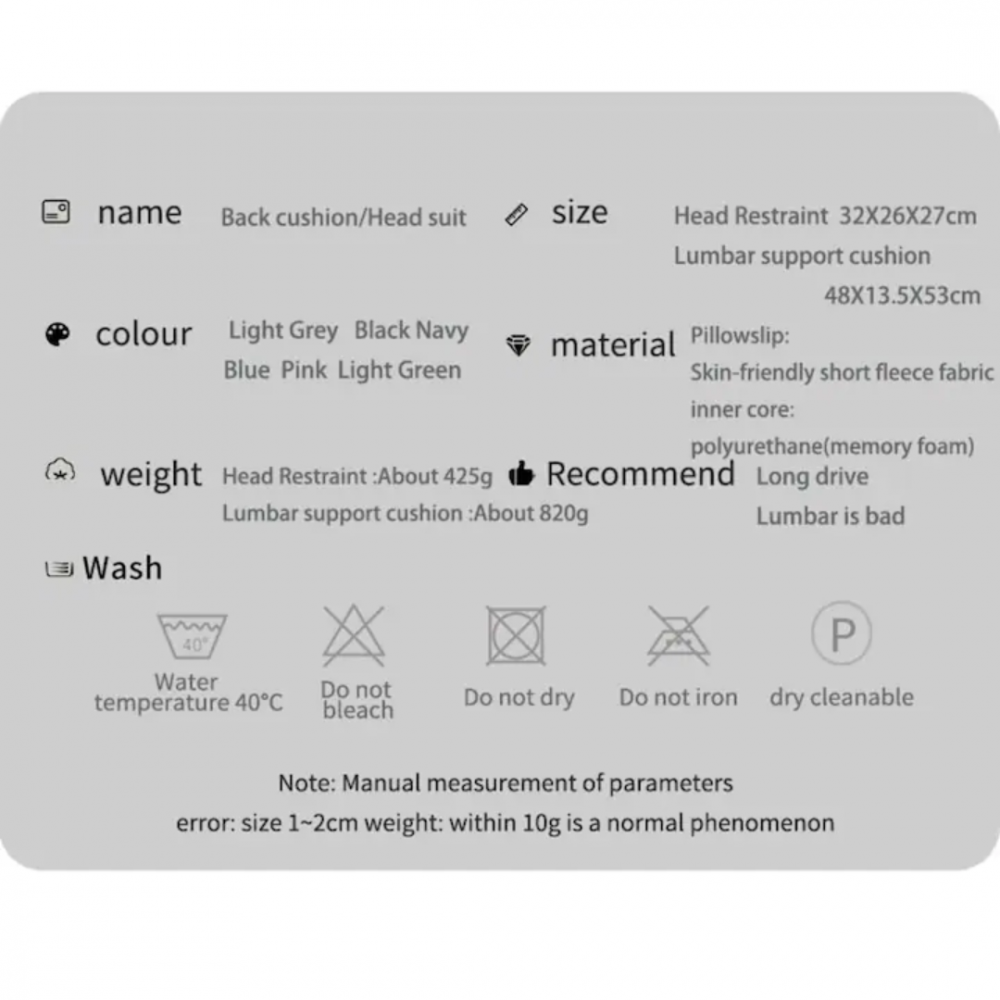 Pernă ortopedică lombară cu sistem de umflare, spumă cu memorie și husă lavabilă, Verde [9]