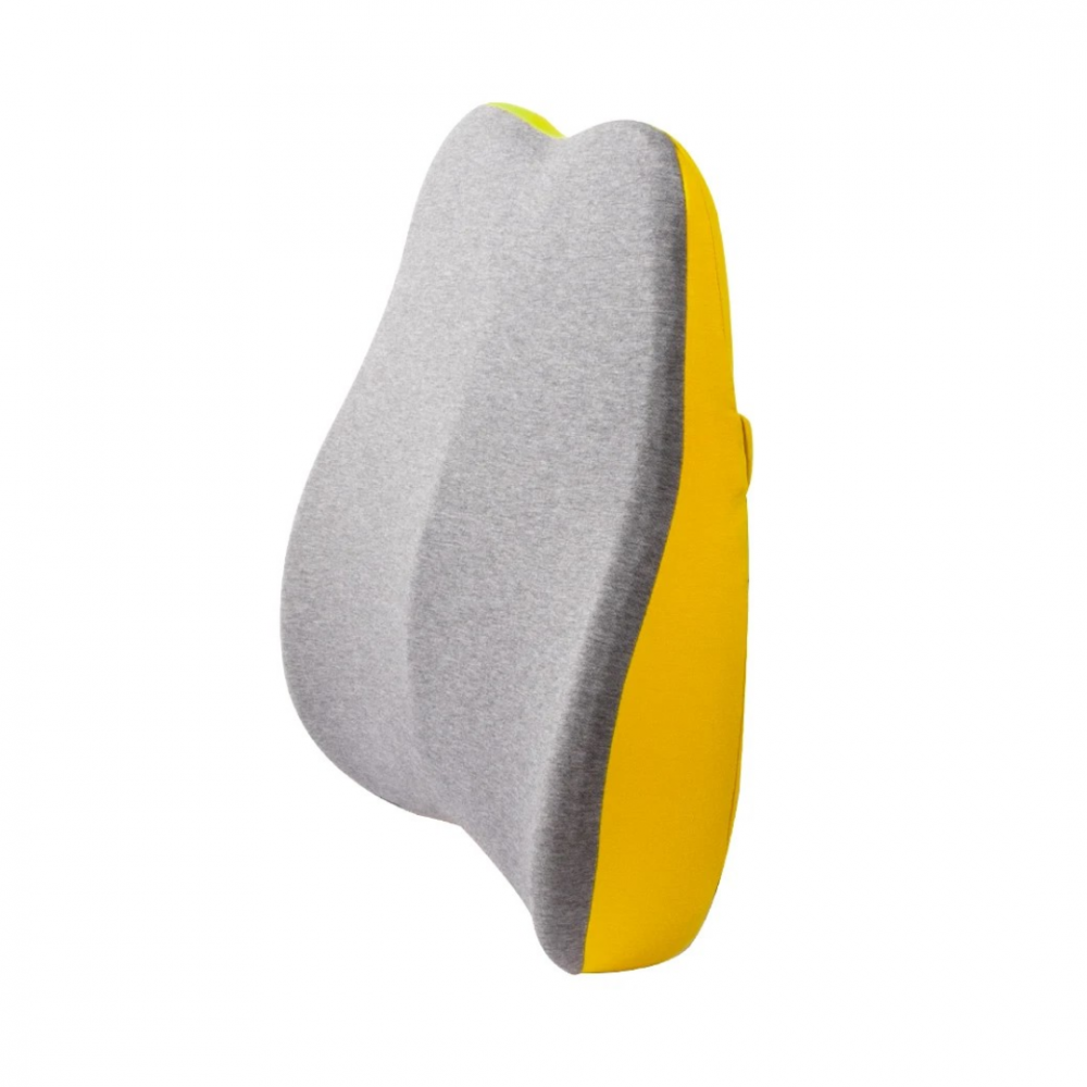 Pernă ortopedică lombară, cu spumă de memorie și husă lavabilă, Galben [1]